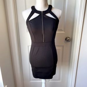 Black mini dress